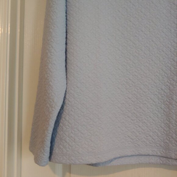 J. Crew Quilted Snowflake Pullover Tunic Cowl Neck Gentle Sea Holiday Soft L - Picture 8 of 15